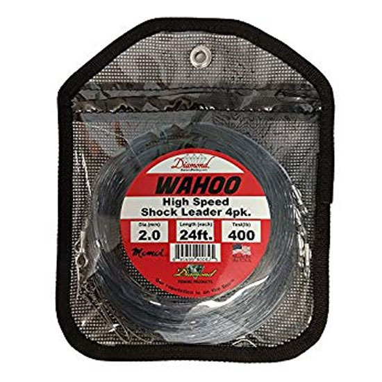 Diamond Wahoo High-Speed Shock Leaders 150 lb - Click Image to Close