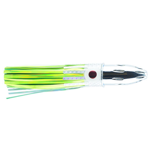 Mr. Big Wahoo Lure - Chartreuse/Green Mylar Skirt - Click Image to Close